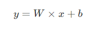 y=wx+b